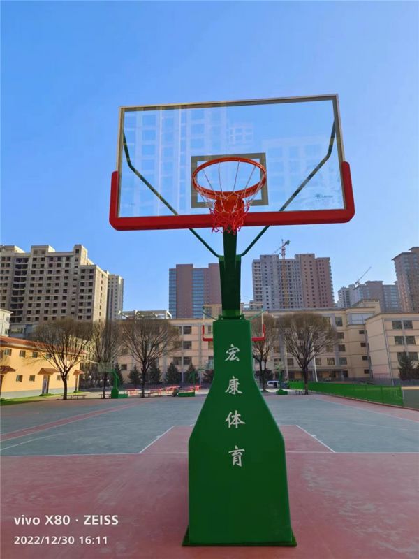 仿液压篮球架安装案例
